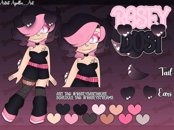 Goth Pup Ref - Apollos__Art on X